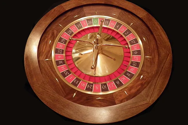 Roulette wheel and table