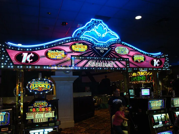 Slot machines at Silver Legacy Casino, Reno