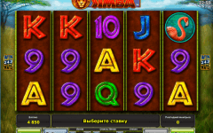 African Simba slot screen